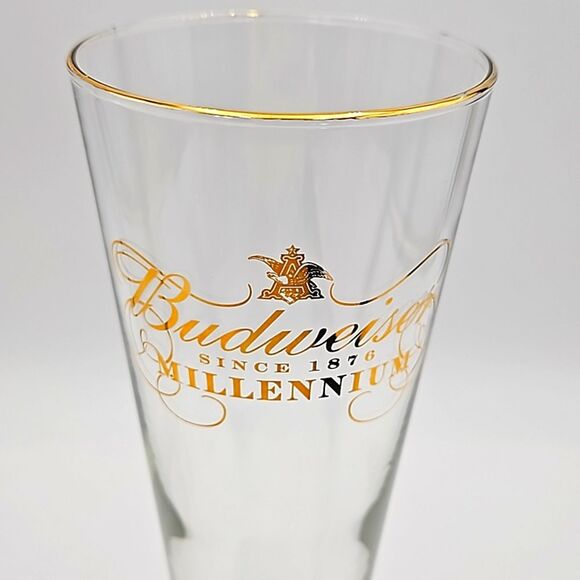 Set of 2 Budweiser Millennium  Footed Pilsner Glasses - Anheuser-Busch - Picture 7 of 8